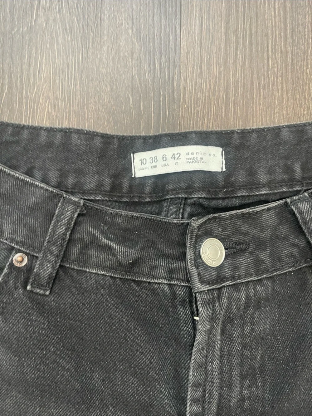 Denim&Co Black Relaxed Tapered Jeans